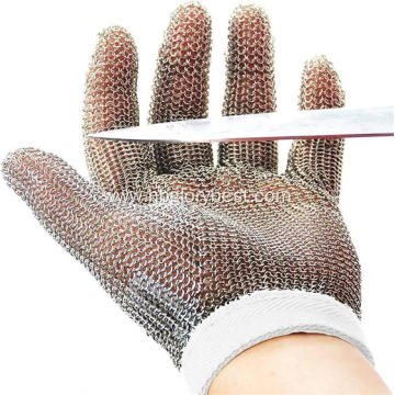 Stainless Steel Wire Mesh Chainmail Butcher Gloves